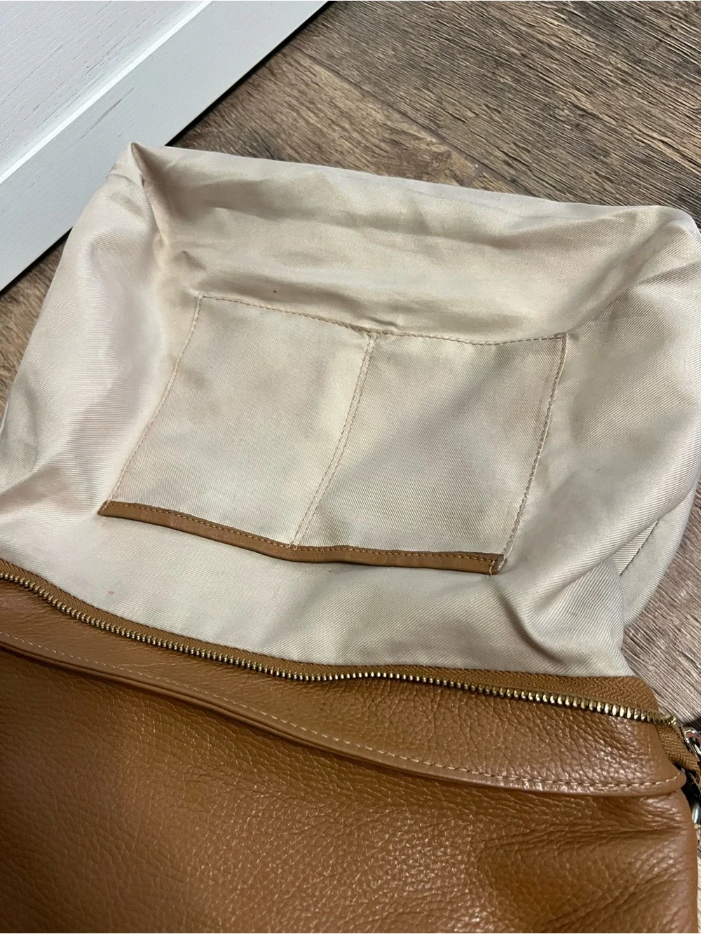Alessandro Mari Italian Brown Leather Slouchy Hobo Bag Handbag Purse